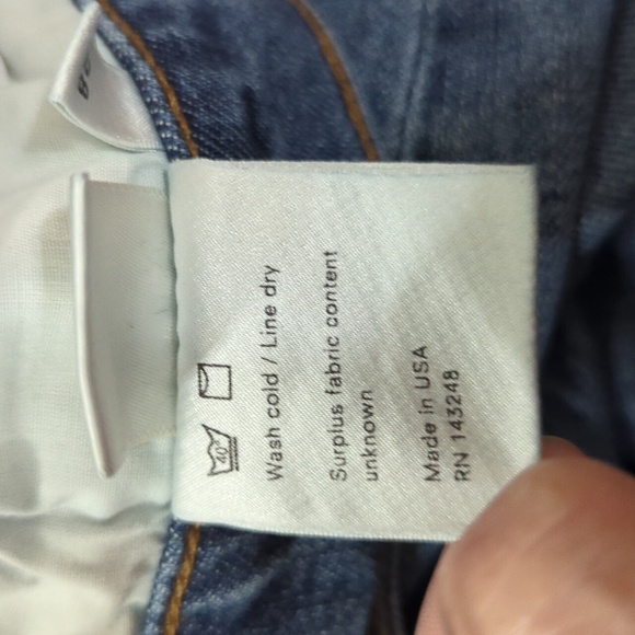 Reformation High Rise Skinny Jeans Blue Denim Size 28 Made in USA Sustainable - Picture 10 of 11